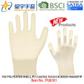 13G Polyester Shell PU Coated Gloves (PU6101) Touch Screen Fingertip with CE, En388, En420 Work Gloves